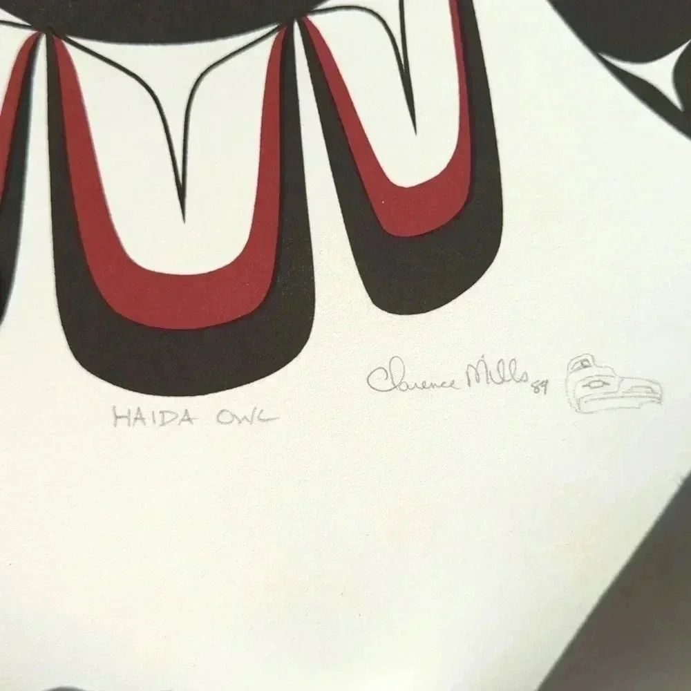 "Haida Owl" by Clarence  Mills - Picture 2 of 4